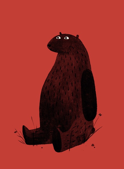 Jon_Klassen_-_Print_-_I_Want_My_Hat_Back_-_Page_19__Red_Bear__-_Nucleus___Art_Gallery_and_Store