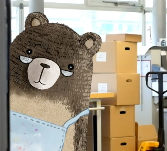 Librio Behind the scenes - Printer Bear