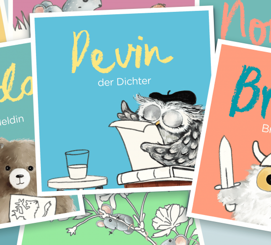 Babynamen: Matilda, Devin, Bruno und schöne Illustrationen von Tieren