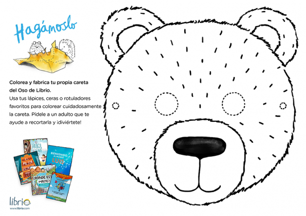 Actividad para crear tu propia máscara de oso