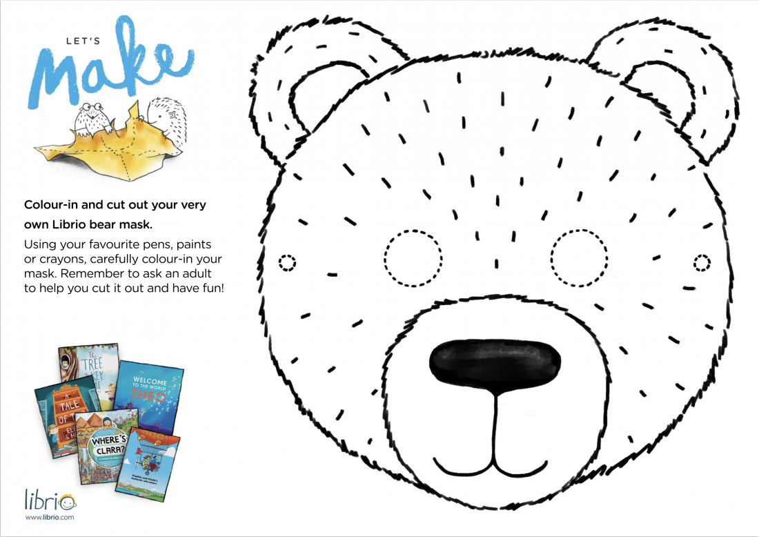 Make your own bear mask Librio Blog
