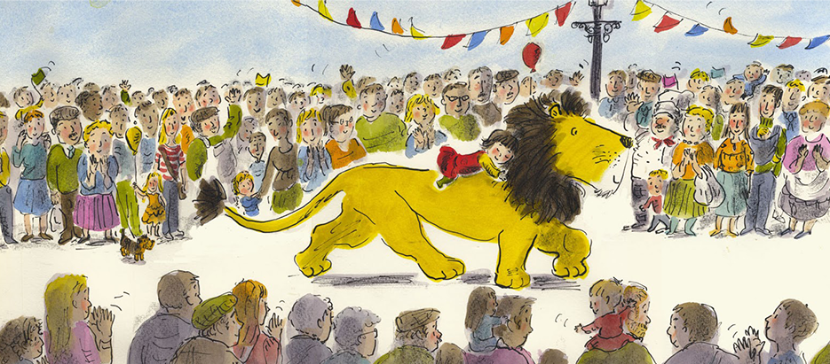 Paula und der Löwe gehen in die Stadt