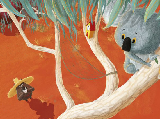 El koala Kevin no quiere bajar del árbol