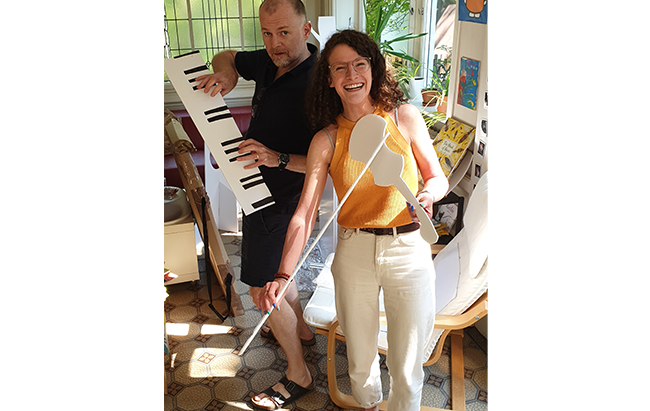 El equipo de Librio preparando la sesión de fotos