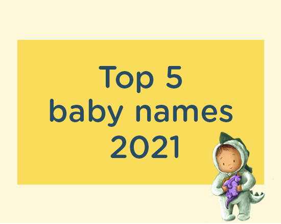 top 5 baby names 2021