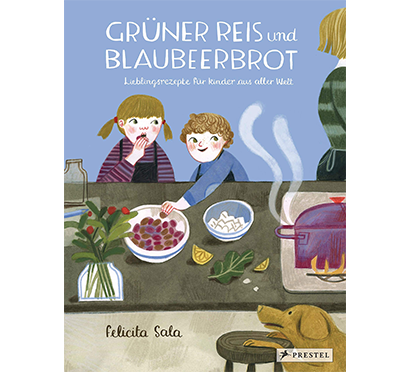 Cover von "Grüner Reis und Blaubeerbrot" Kinder essen in der Küche