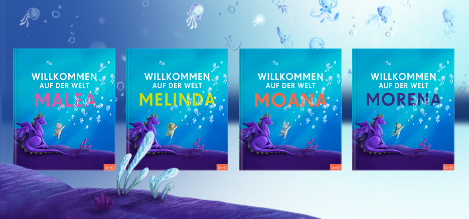 Mädchennamen mit M - Cover des Babybuches "Willkommen auf der Welt"