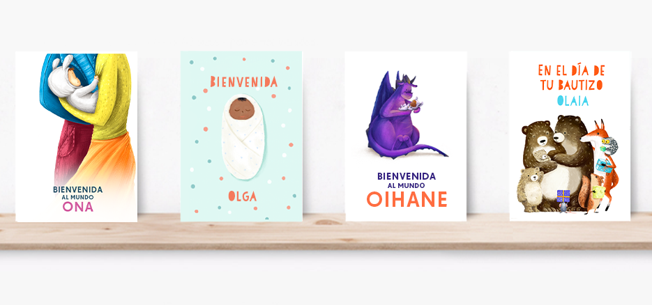 Tarjetas personalizadas con nombres de niña con la letra O