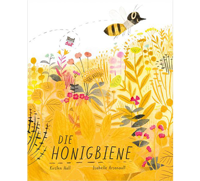Cover von "Die Honigbiene": Die Biene fliegt über das Blumenfeld