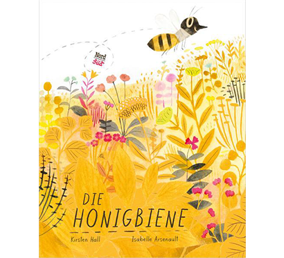 Cover von "Die Honigbiene": Die Biene fliegt über das Blumenfeld