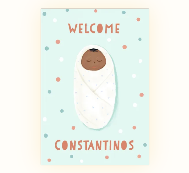 Welcome Constantinos gift card