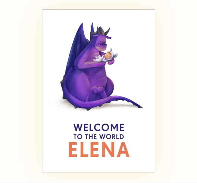 Welcome to the world dragon and baby