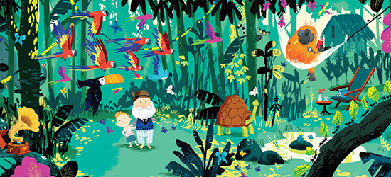 Opas Insel: Der Grossvater und sein Enkel im Grünen