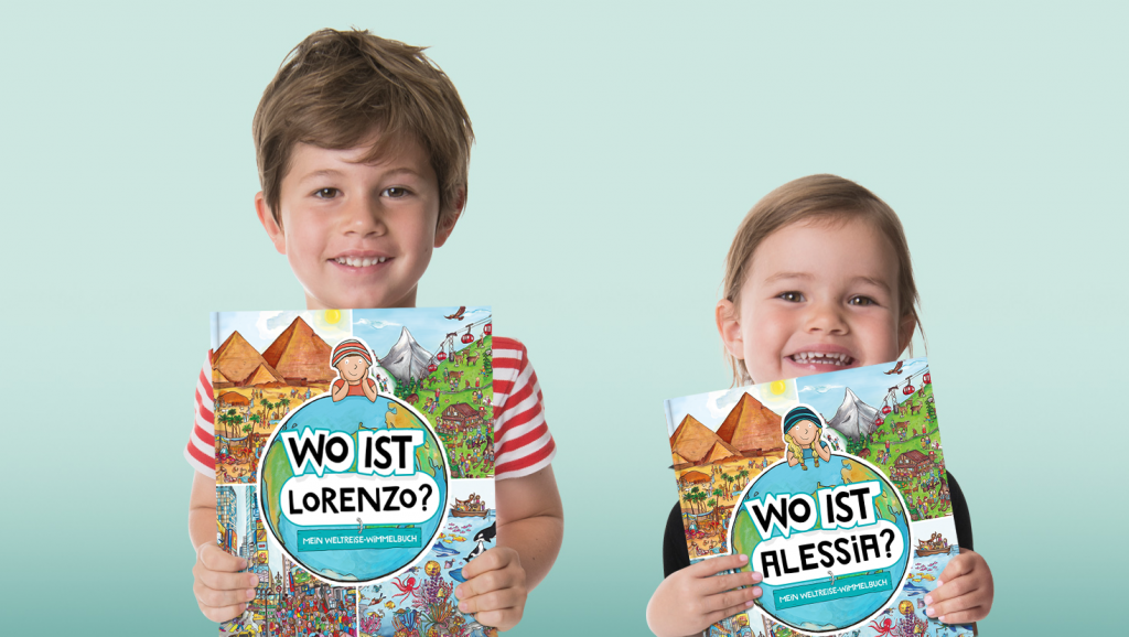 Italienische Namen: Ein Mädchen und ein Junge halten ihr Buch in den Händen