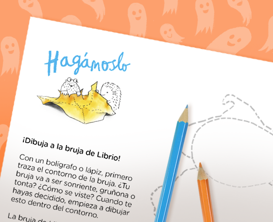 Instrucciones para dibujar a la bruja de Librio