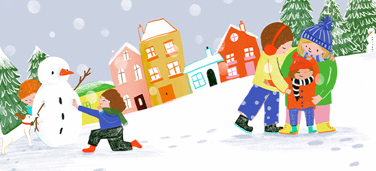 The A-Z of Minding Me - Kinder spielen im Schnee