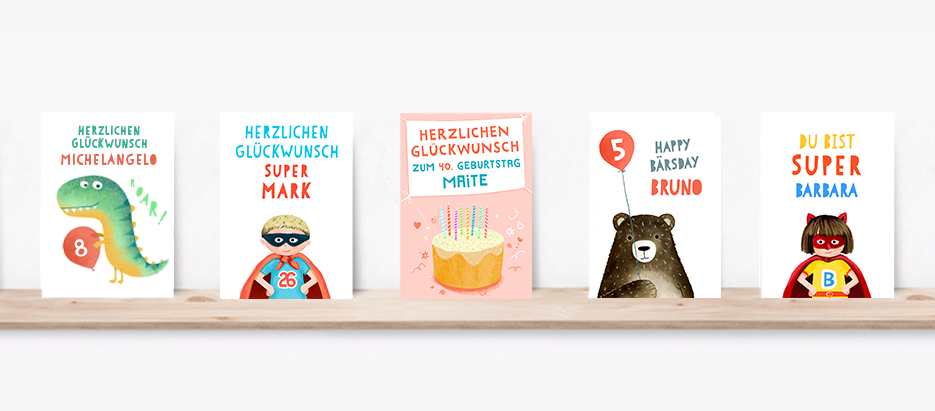 Personalisierte Geschenke: Grußkarten