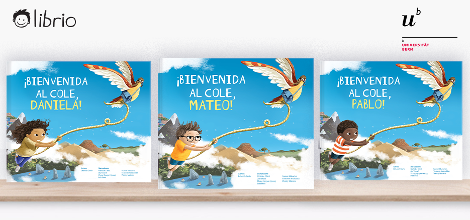 Portadas de Bienvenidos al cole con niños distintos
