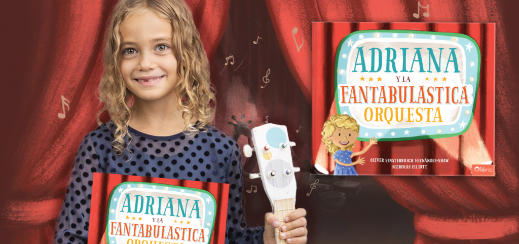 Niña con el libro Mi fantabulástica orquesta