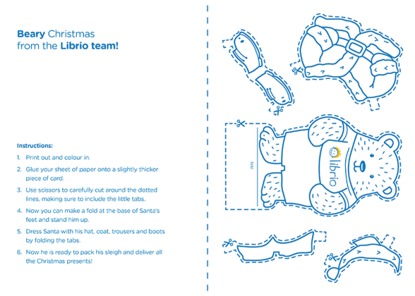 Christmas bear template