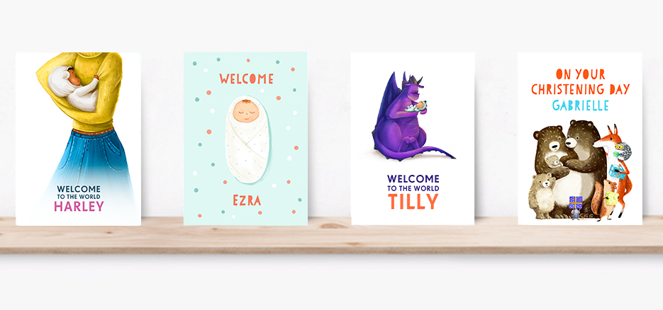 Greeting cards for newborns