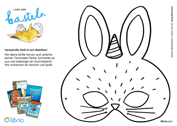 Osterdeko basteln: Hasenmaske