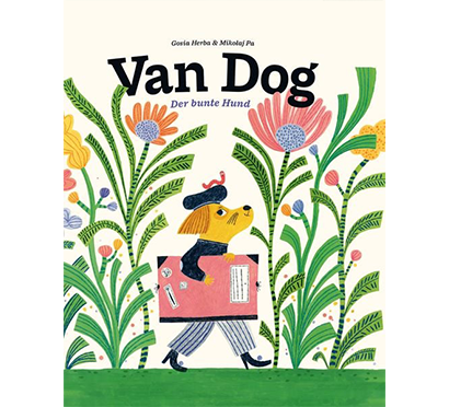 Buchcover mit Van Dog, der auf dem Weg ins Grüne ist.