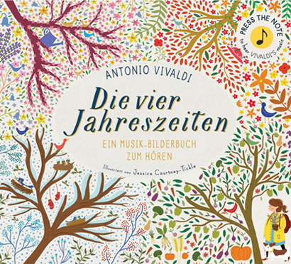 Bilderbücher Herbst: Buchcover Die vier Jahreszeiten (Bäume in verschiedenen Jahreszeiten)