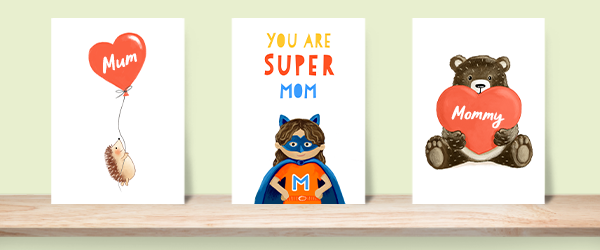 A selection of mother's Day greeting cards