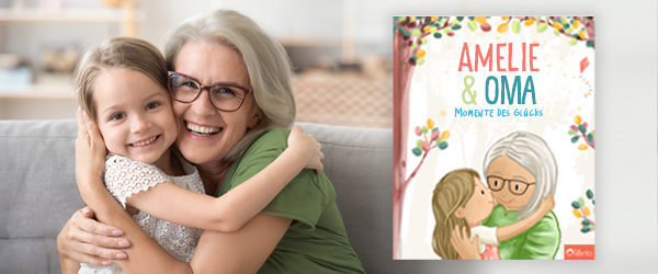 Oma und Enkelin umarmen sich