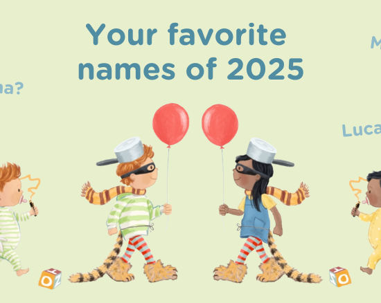 The most popular names 2025